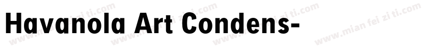 Havanola Art Condens字体转换